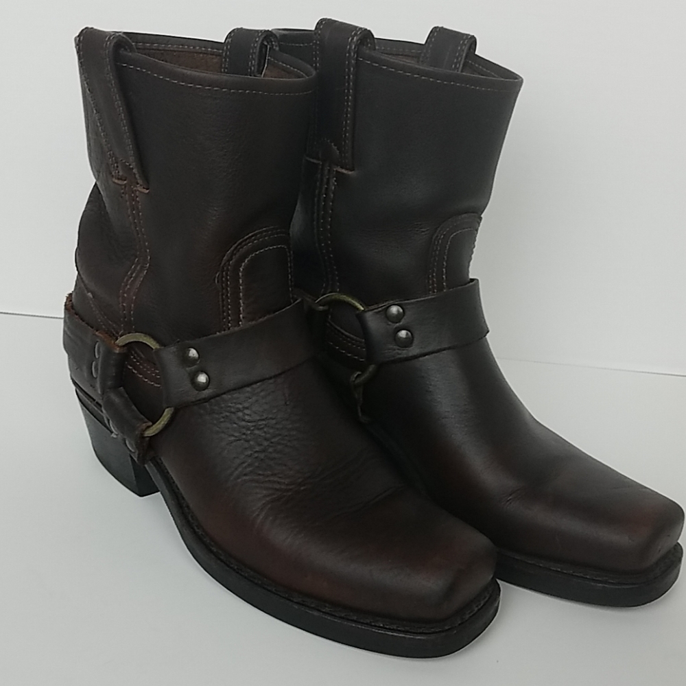 Frye Leather Harness Boot Sz 7.5